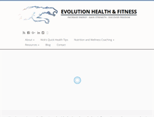 Tablet Screenshot of evo-health.com